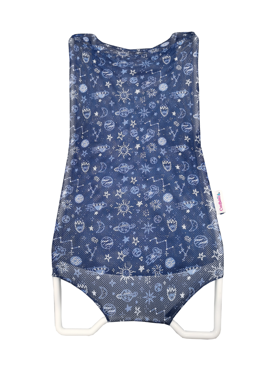 Soporte de malla para bañera. azul
