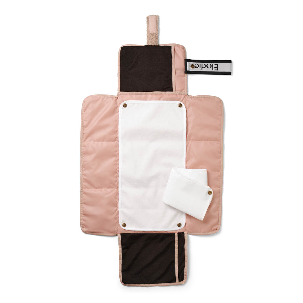Portable Changing Pad - Pink Bouclé