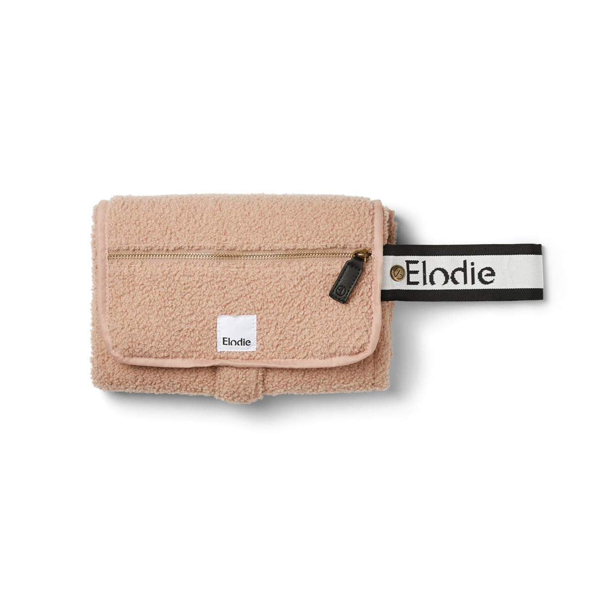 Portable Changing Pad - Pink Bouclé