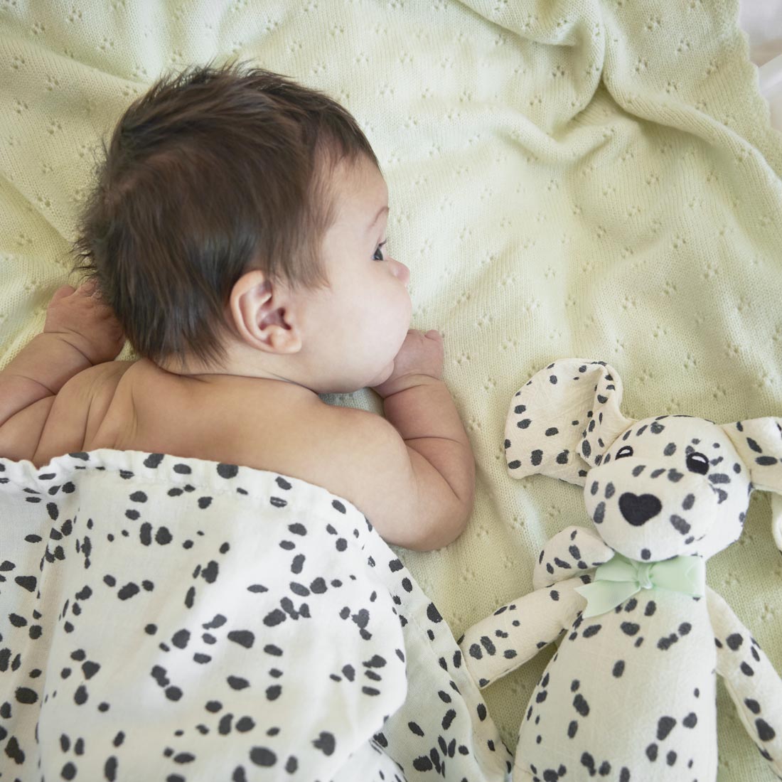 Bamboo Muslin Blanket - Dalmatian Dots