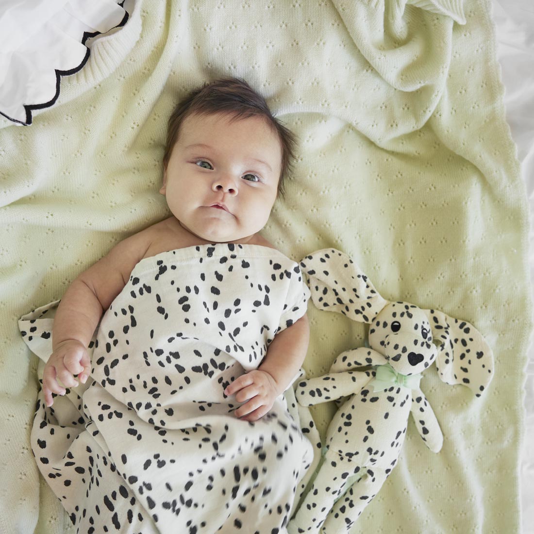 Bamboo Muslin Blanket - Dalmatian Dots