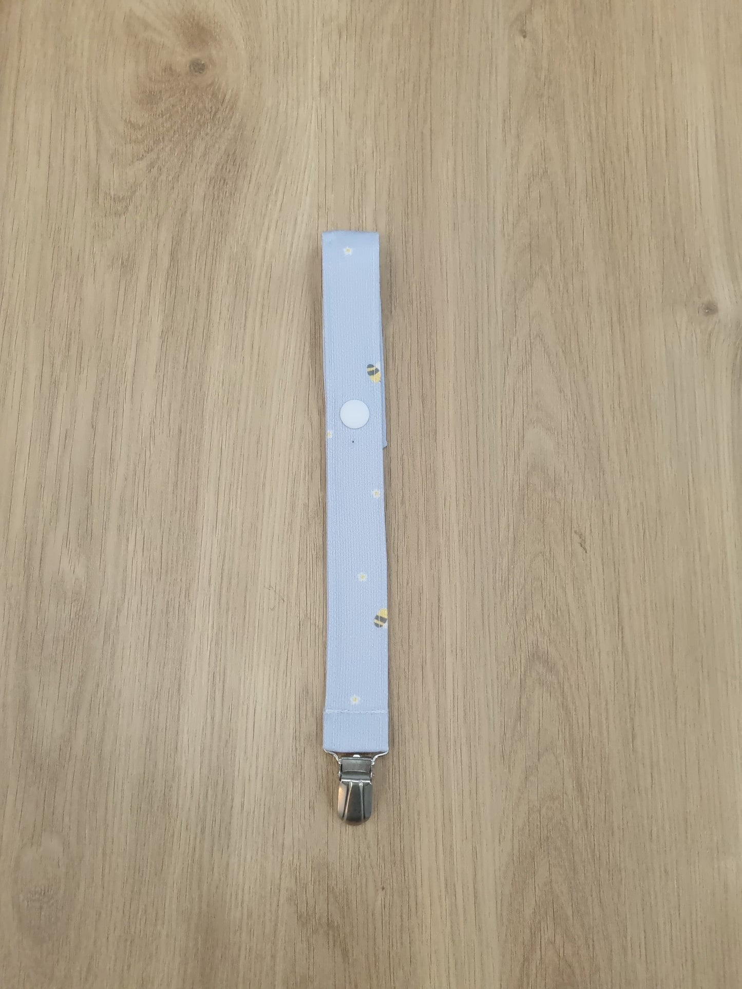 Clip de chupete Abejita Lavanda