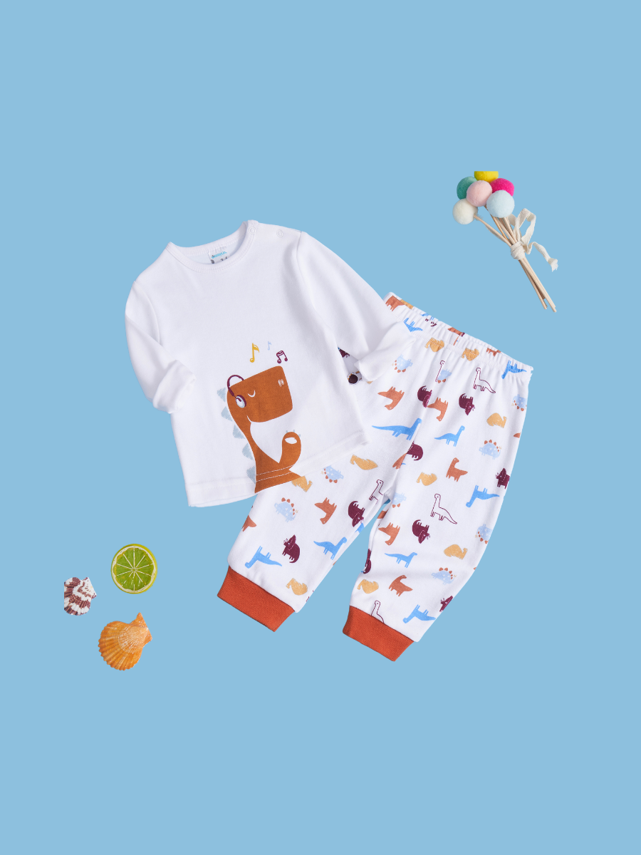 Conjunto de 2 piezas . Dino