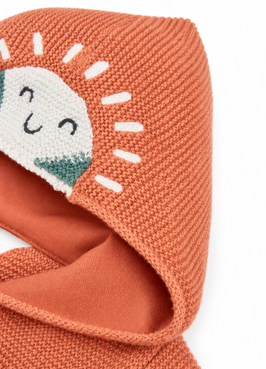 Sueter Marrón Sol con gorro