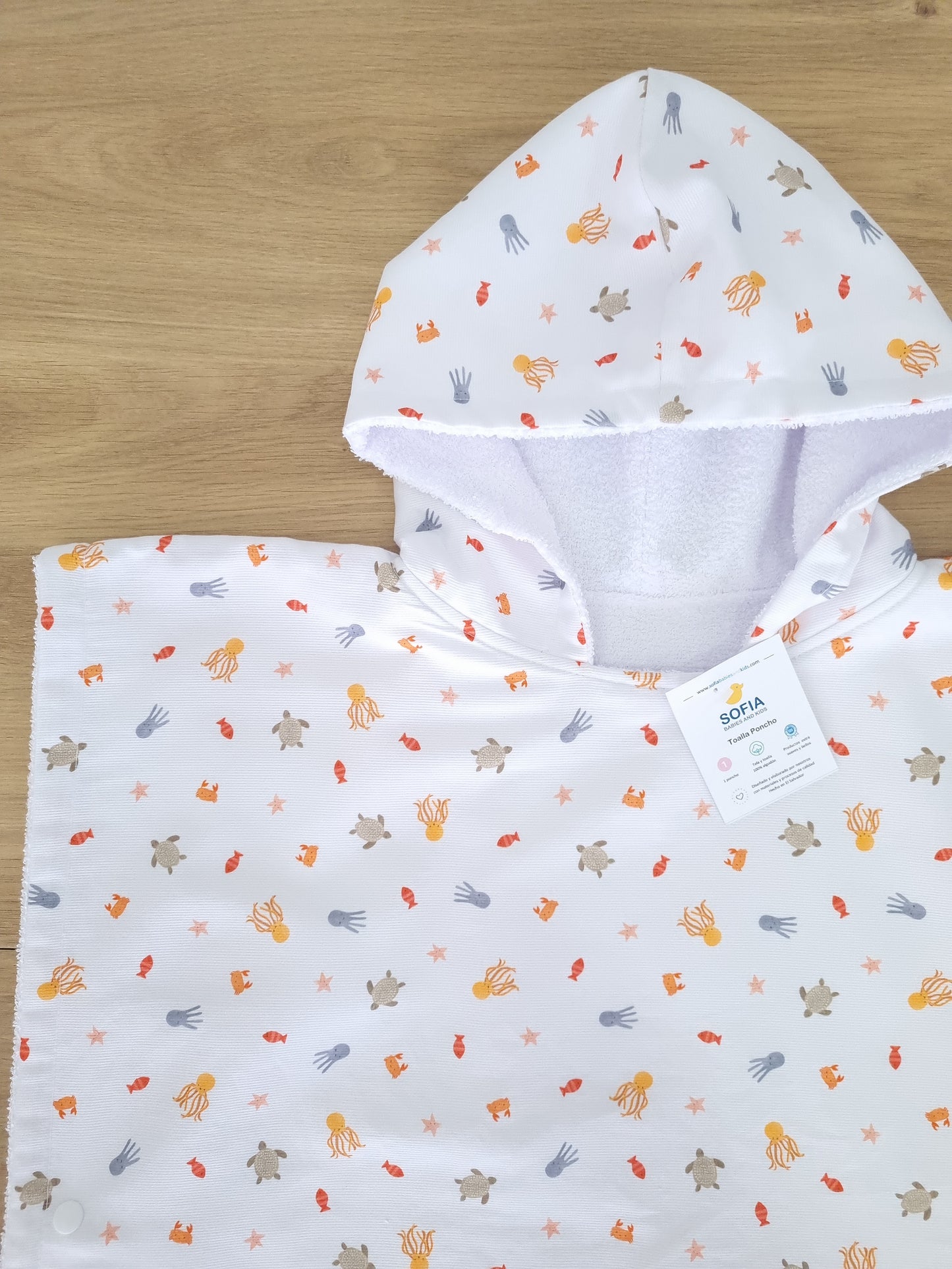 Toalla Poncho Océano