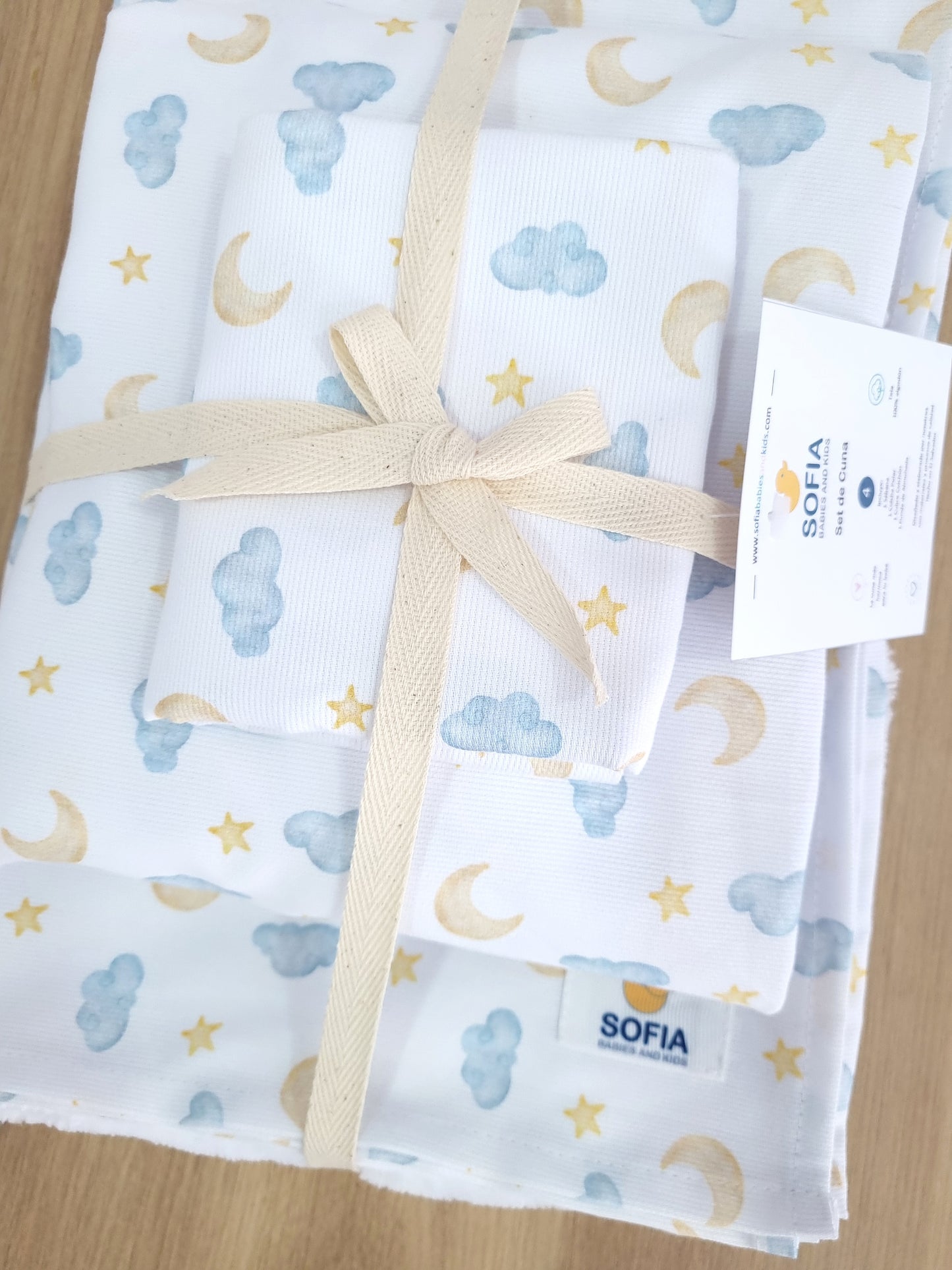 Set de Cuna. Cielo Azul Tiza
