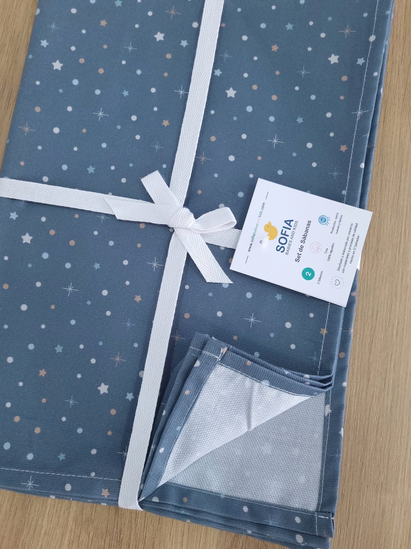 Set de 2 sábanas frescas. Azul Cielo