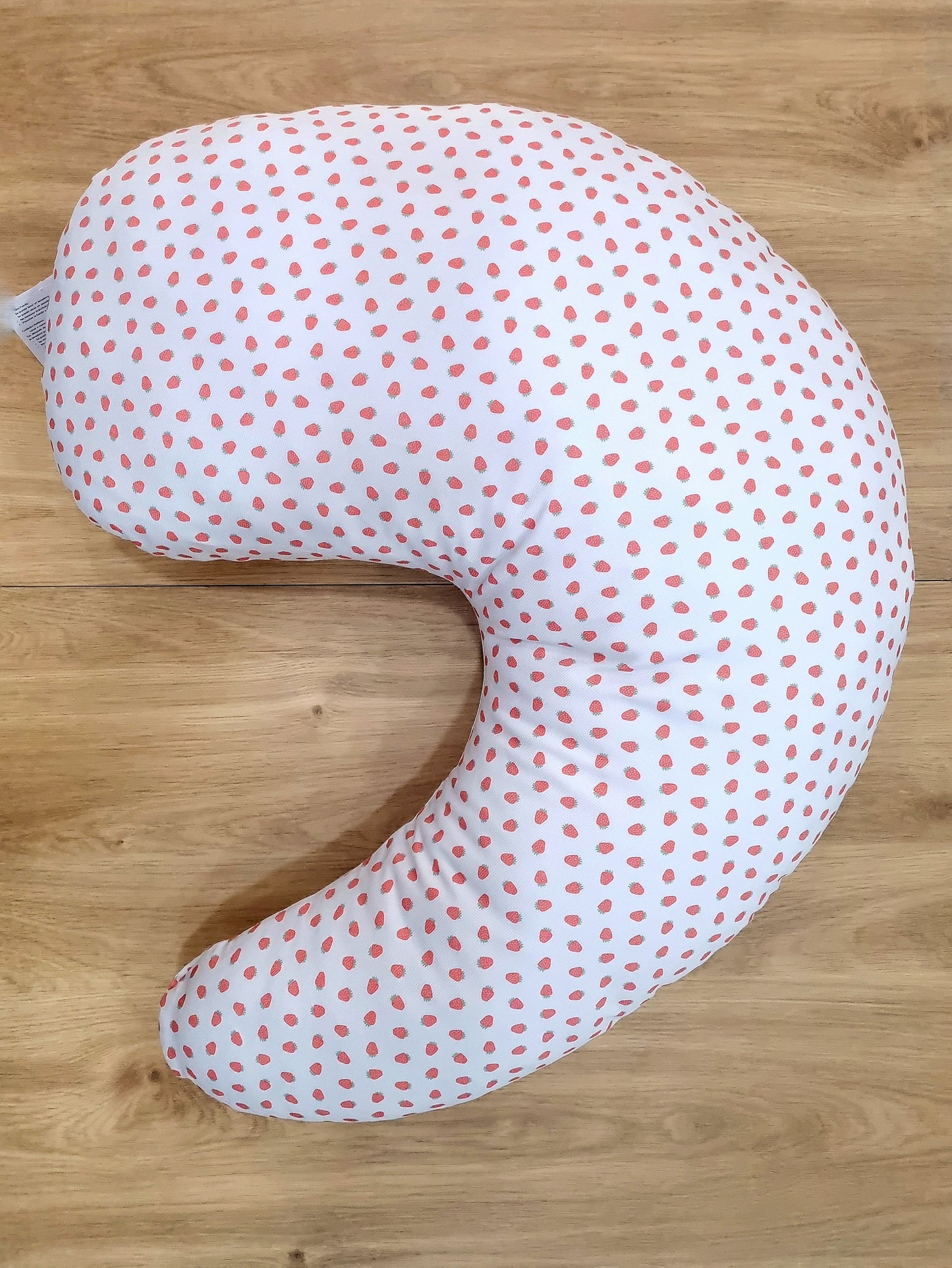 Almohada de lactancia y maternidad XL. Fresas