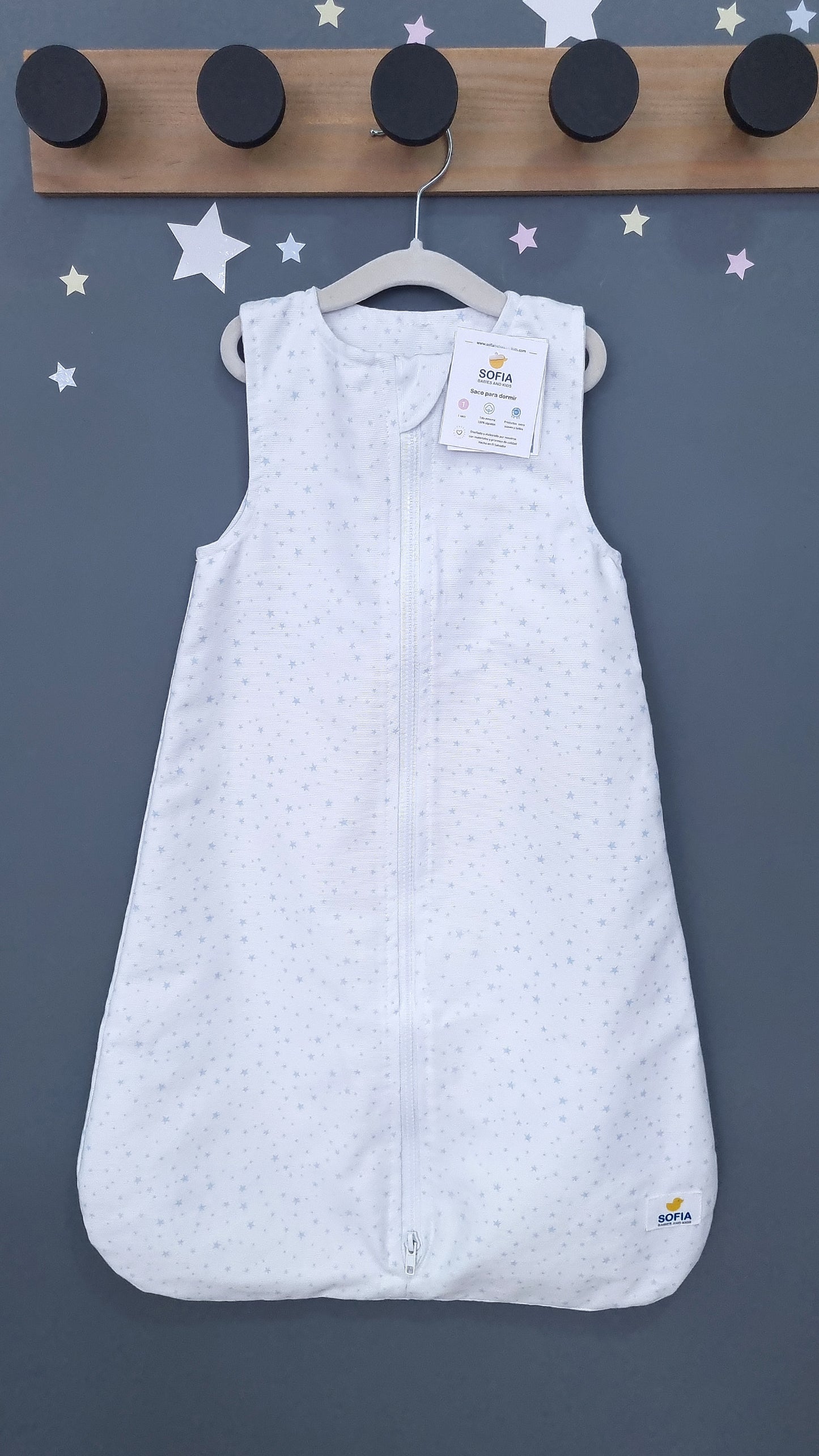 Saco Caliente para bebé. Estrellitas Azules