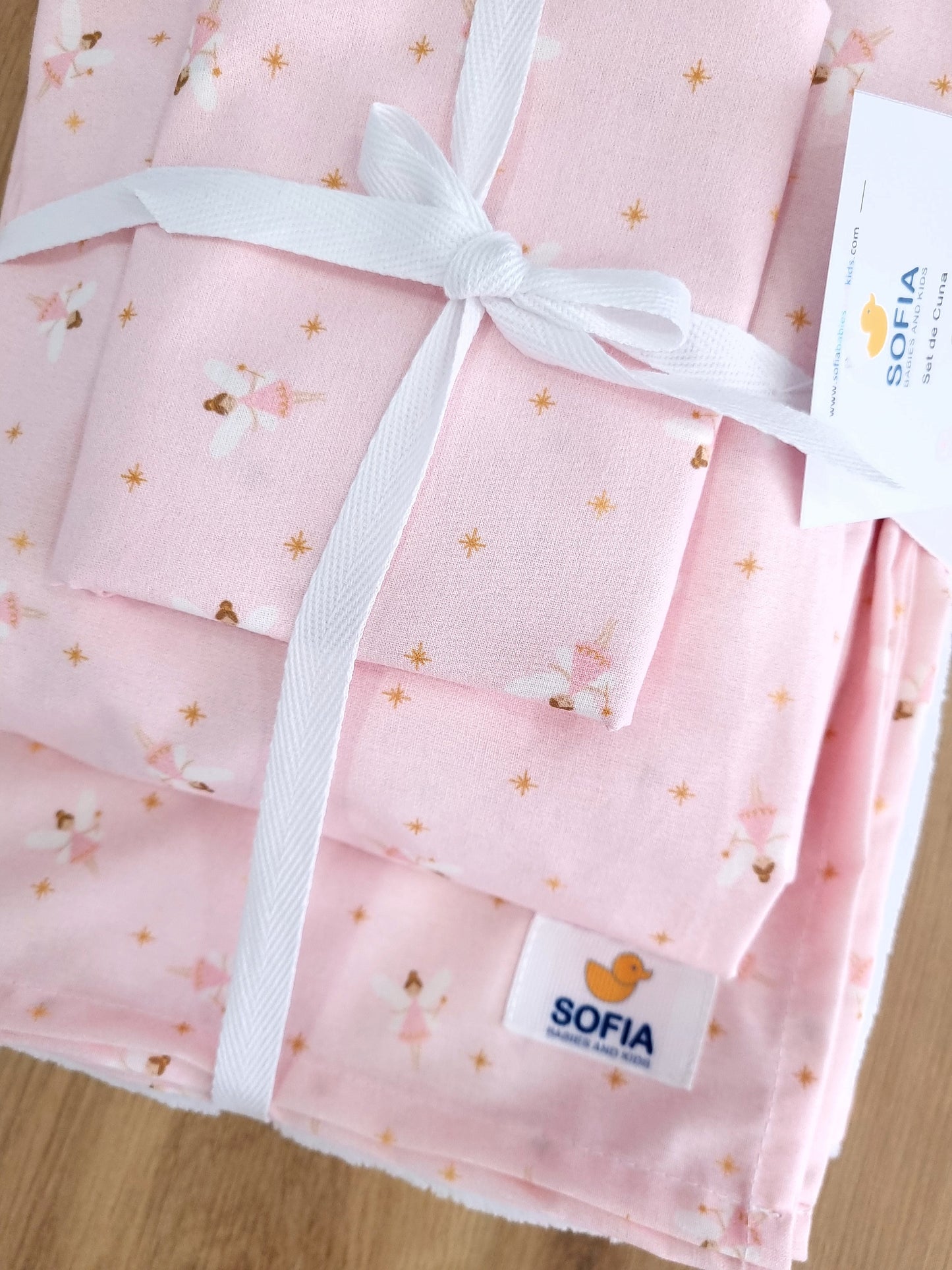 Set de Cuna. Hadita Rosa