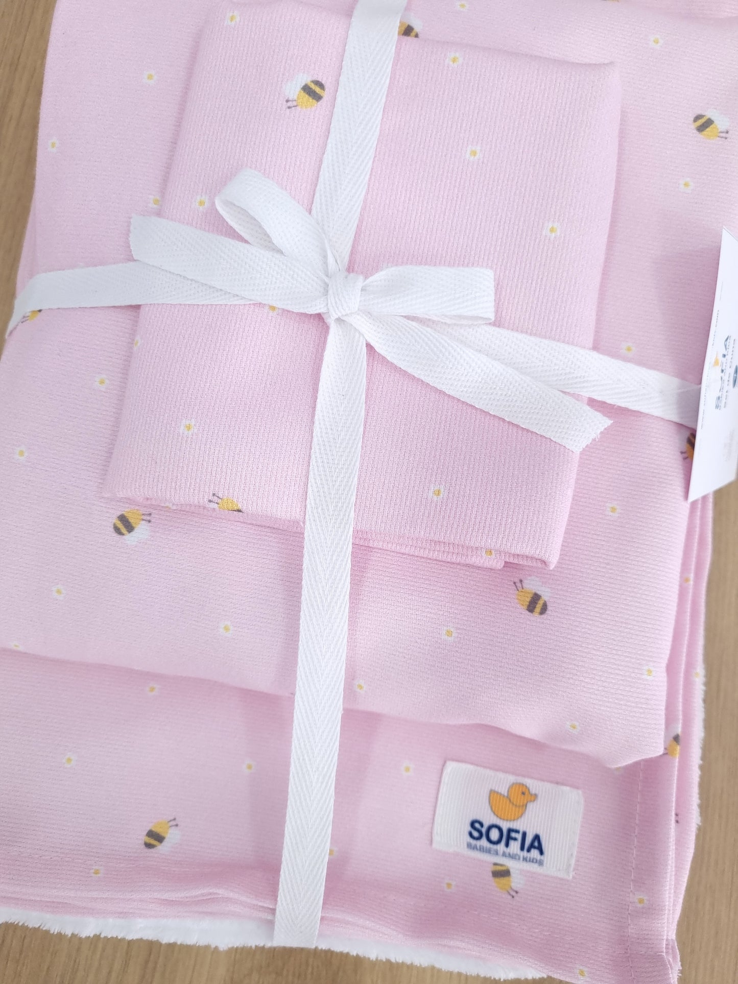 Set de Cuna. Abejita Rosa