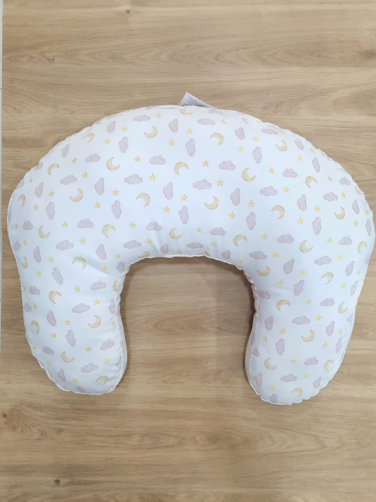 Almohada de lactancia. Nubes Rosa