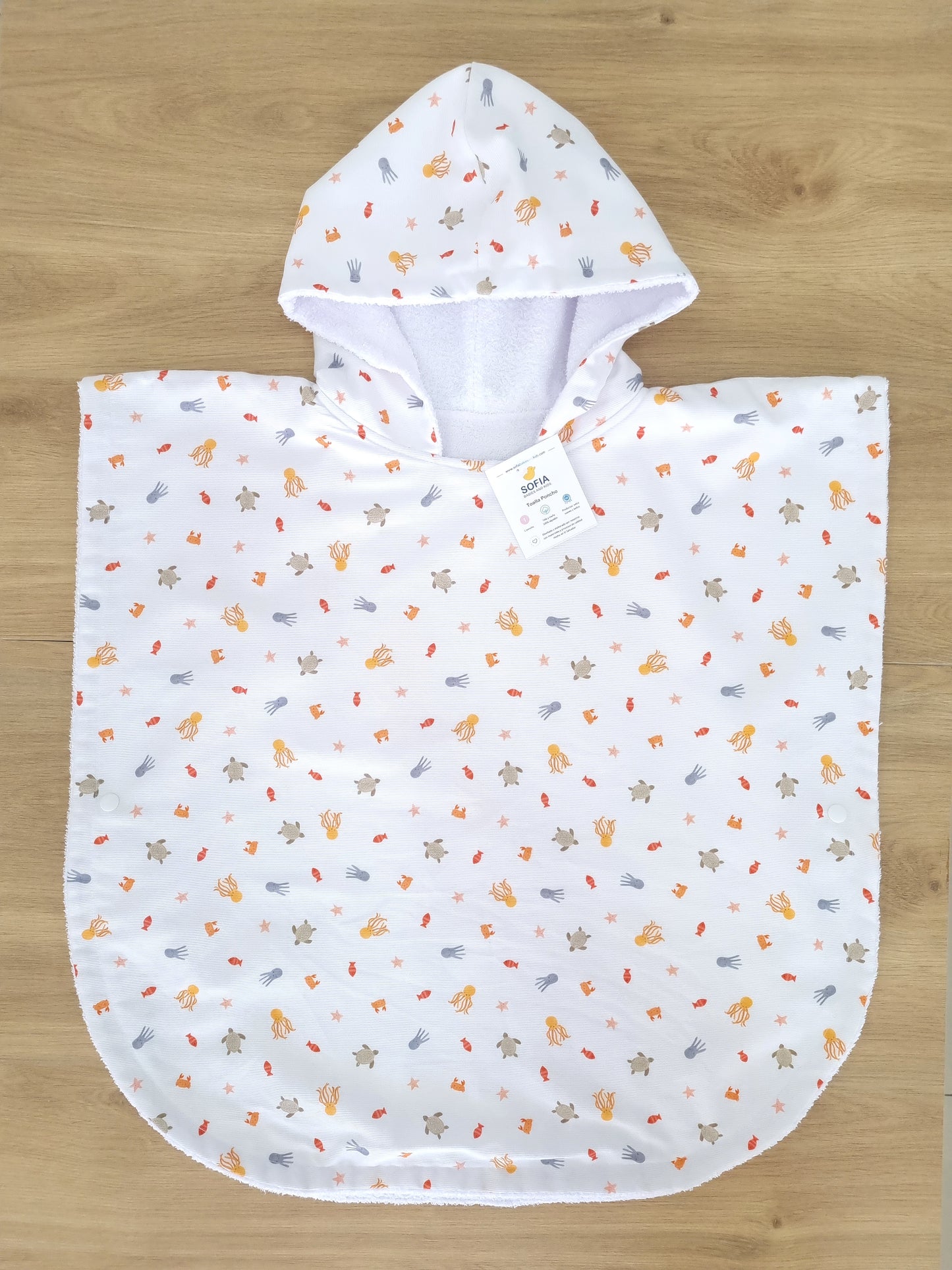 Toalla Poncho Océano