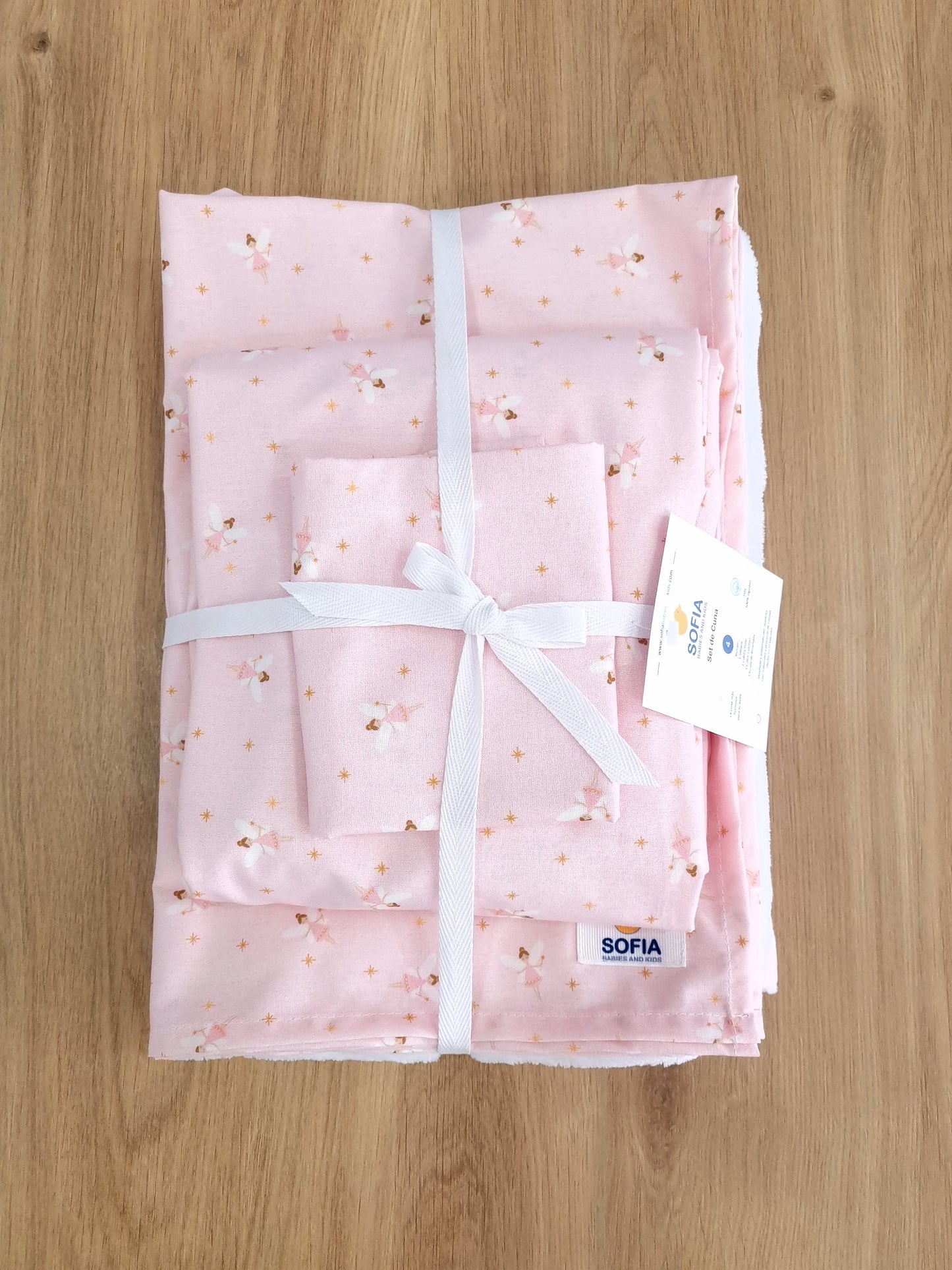 Set de Cuna. Hadita Rosa
