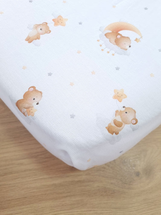 Cubre colchón corral. Osito Dorado