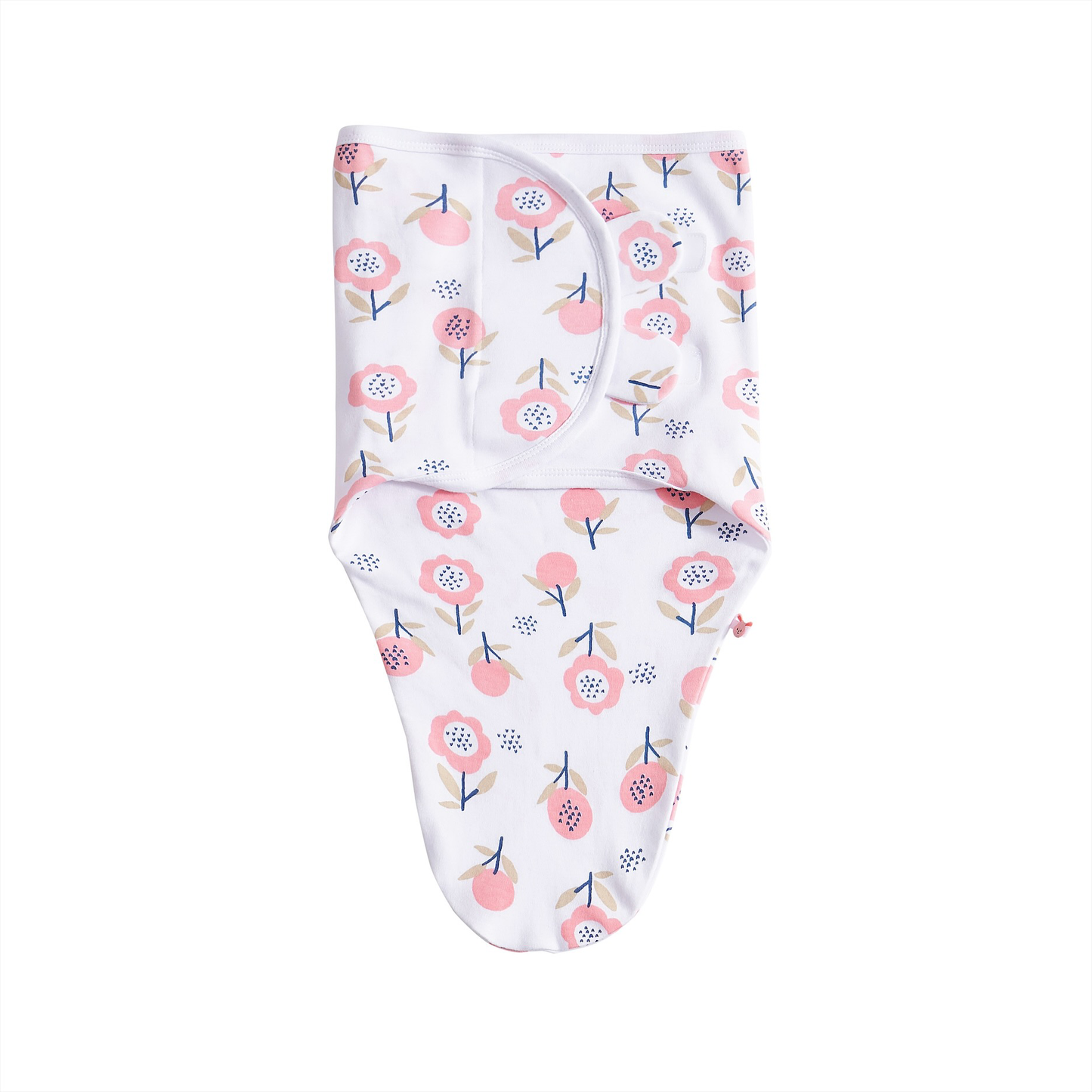 Swaddle 0-3M Flor Blanco Estampado