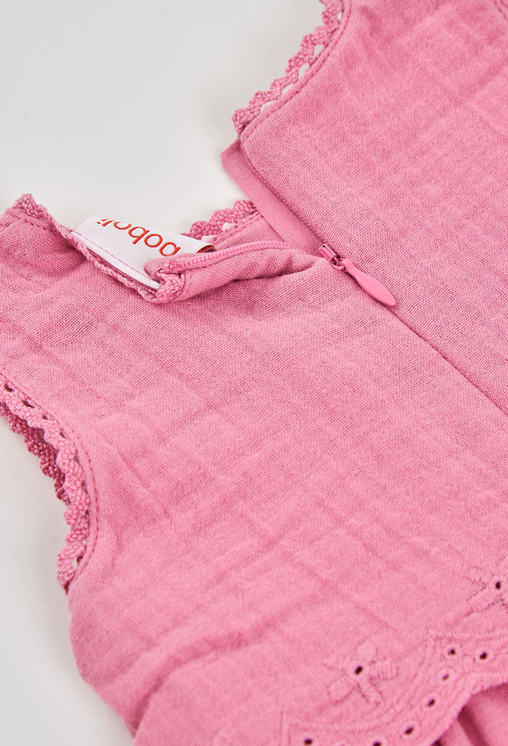 Vestido Rosa con Bordados