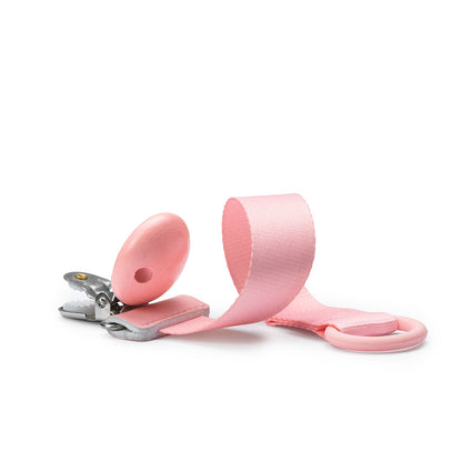 Pacifier & Pacifier Clip - Candy Pink