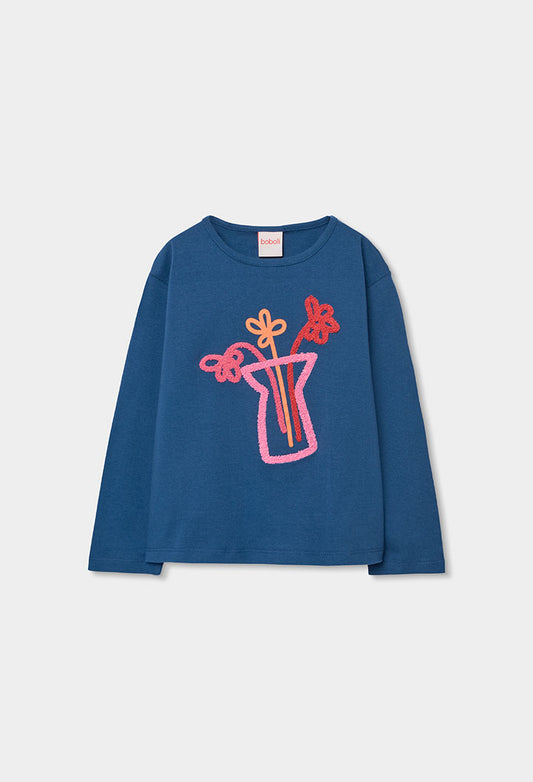 Camiseta Manga Larga Flores