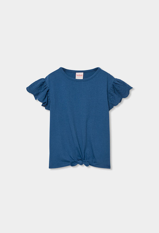 Camisa Azul Volantes