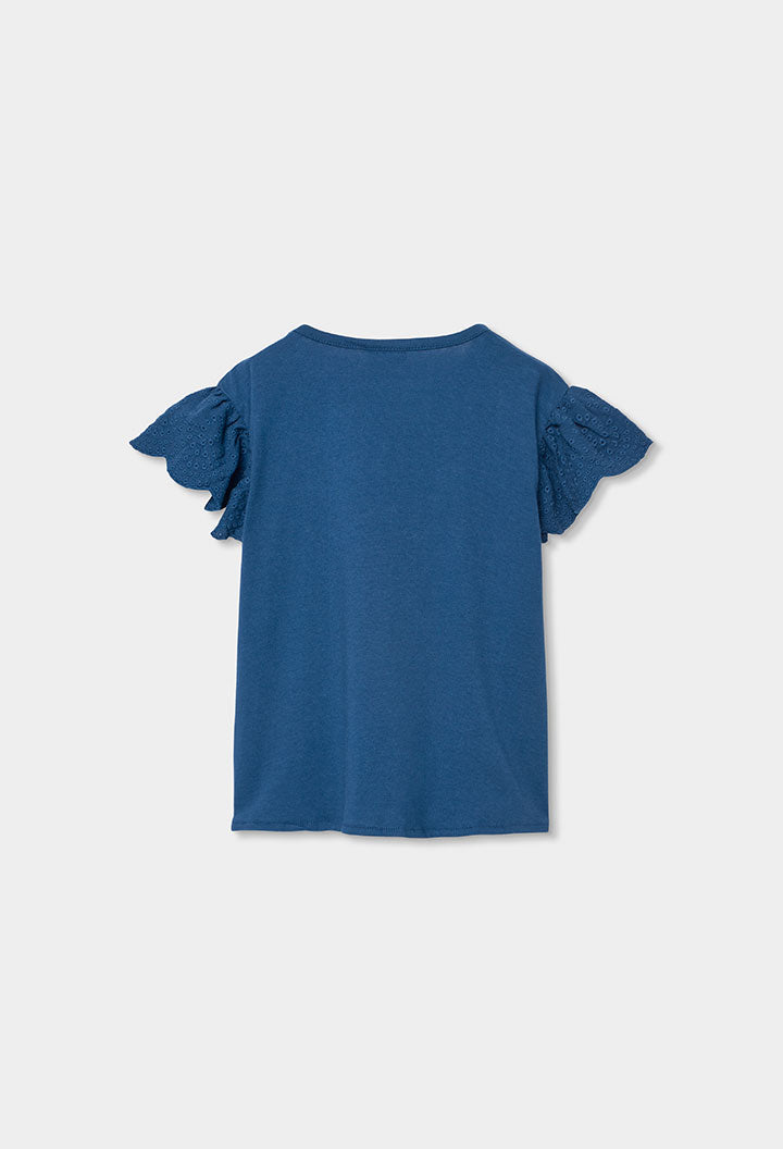 Camisa Azul Volantes