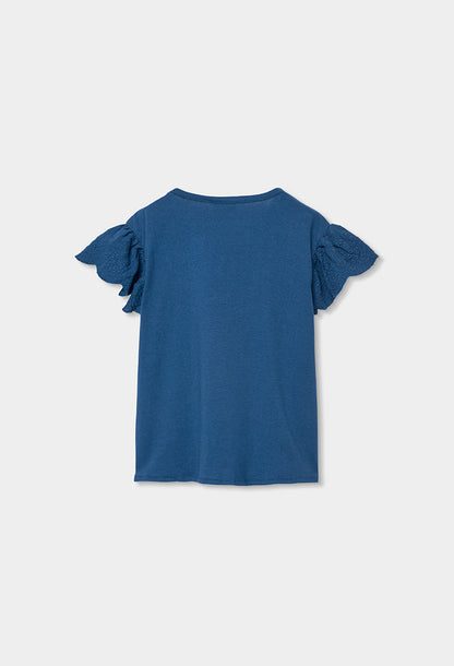 Camisa Azul Volantes