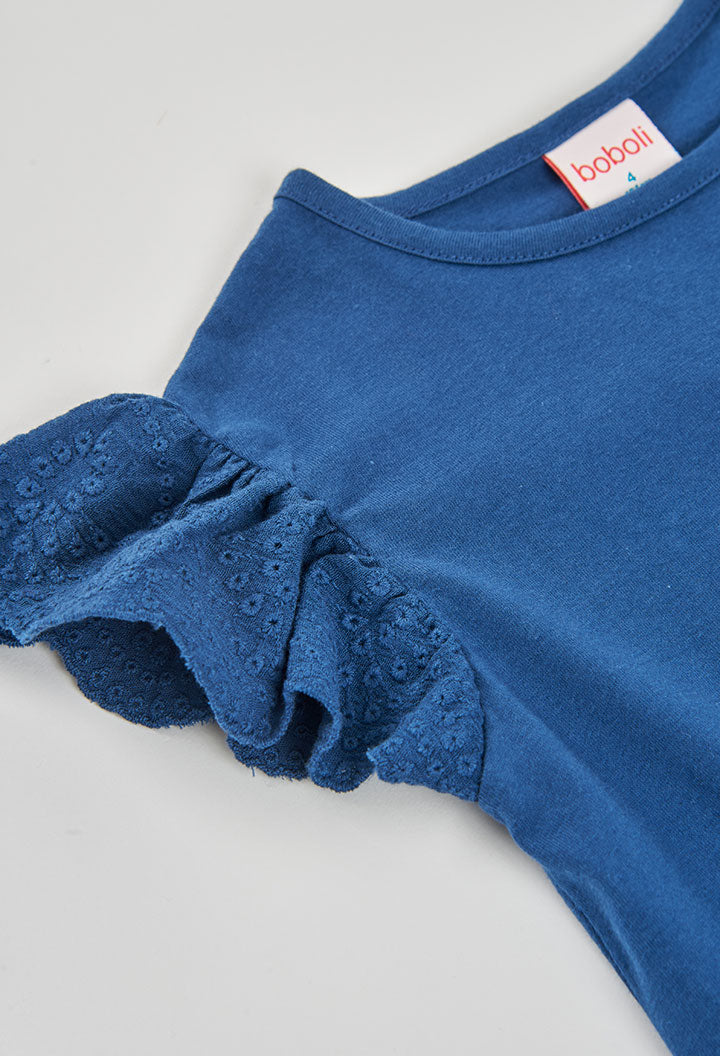 Camisa Azul Volantes