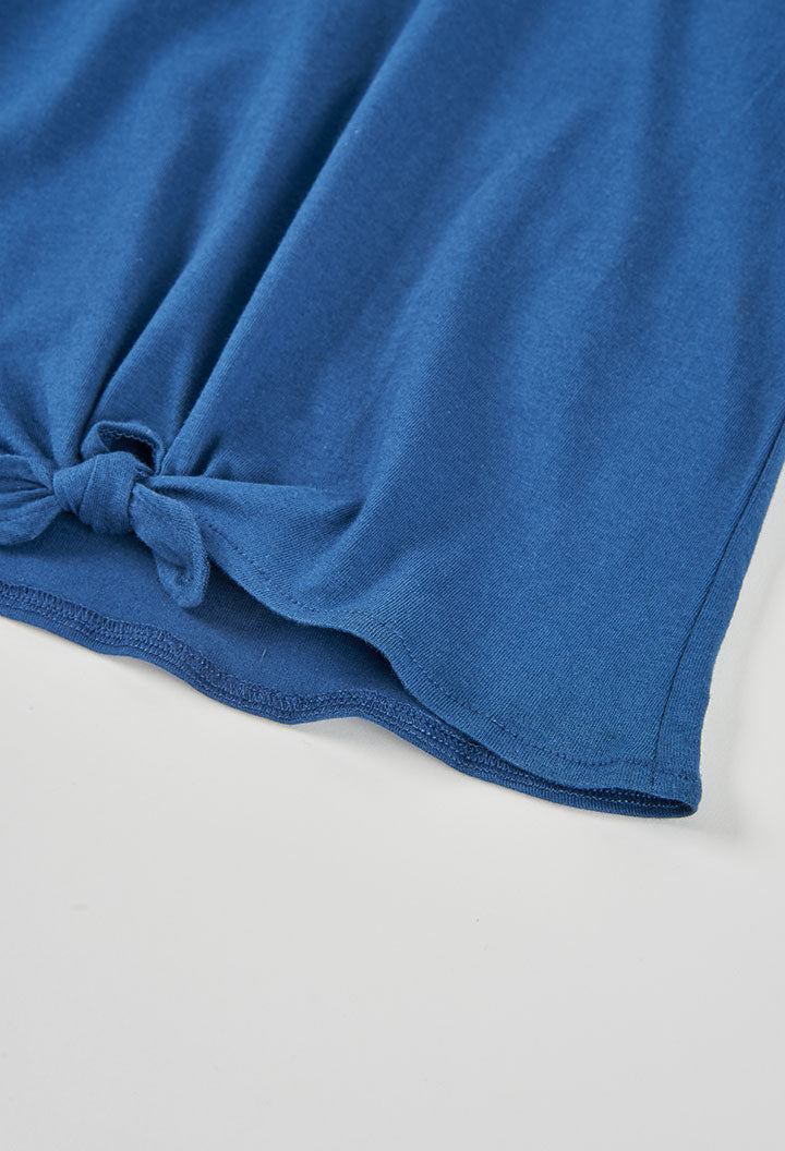 Camisa Azul Volantes
