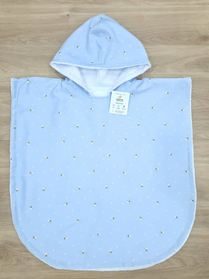 Toalla Poncho Abejita Lavanda