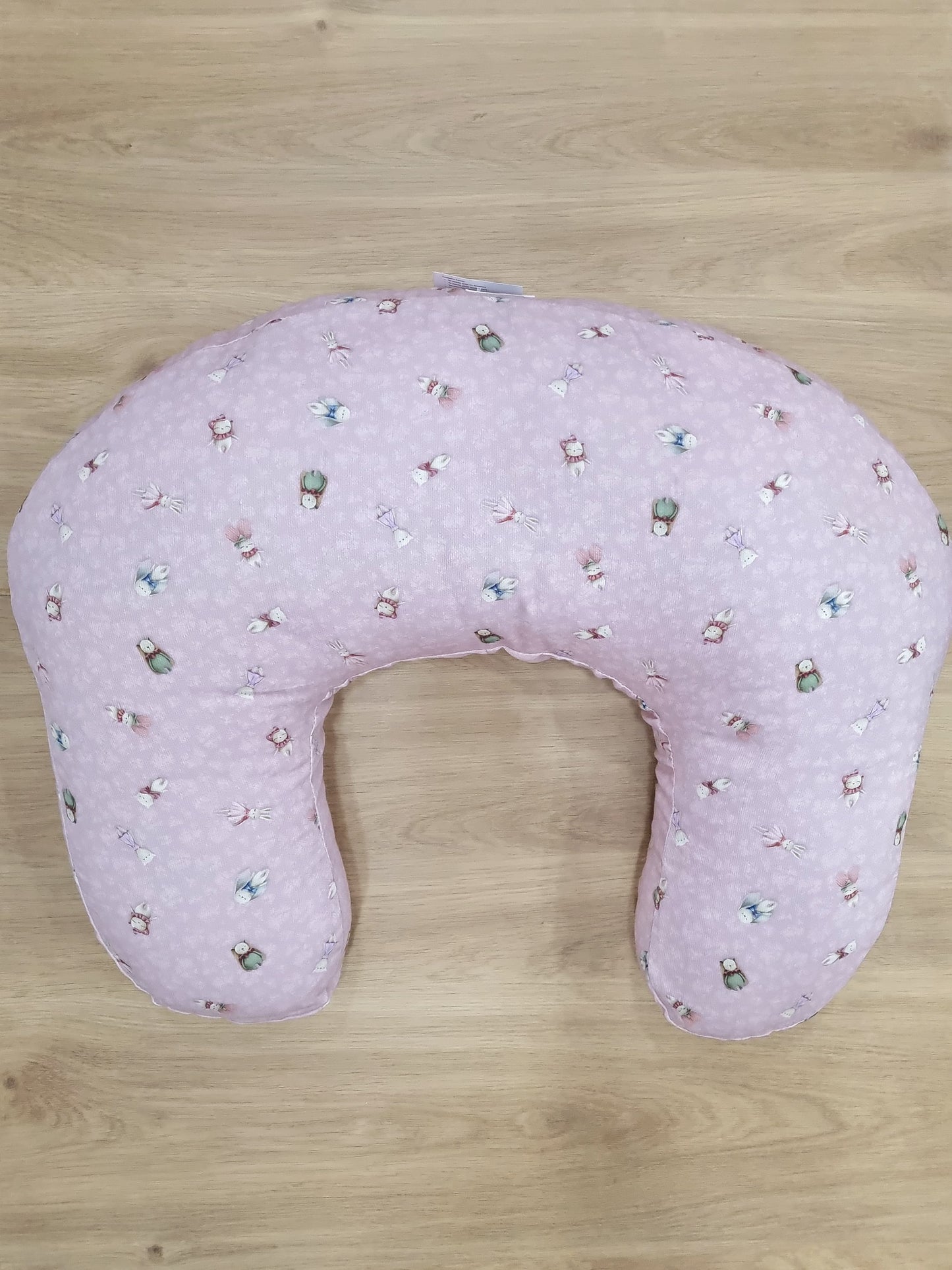 Almohada de lactancia. Vintage Rosa