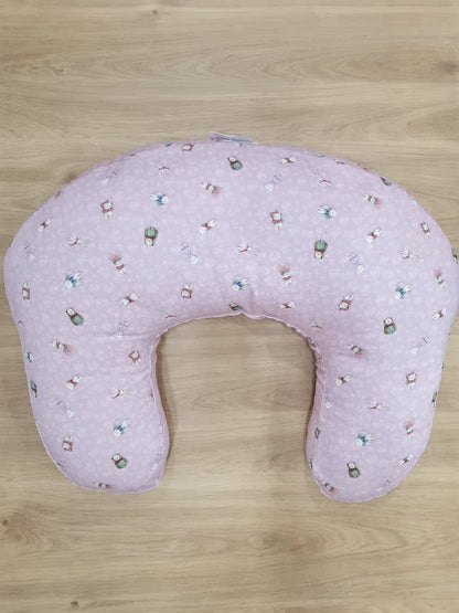 Almohada de lactancia. Vintage Rosa