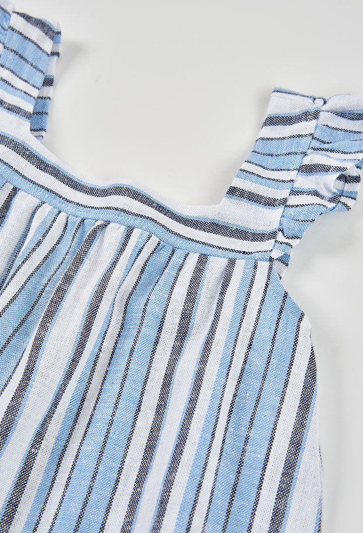 Vestido Rayado Azul