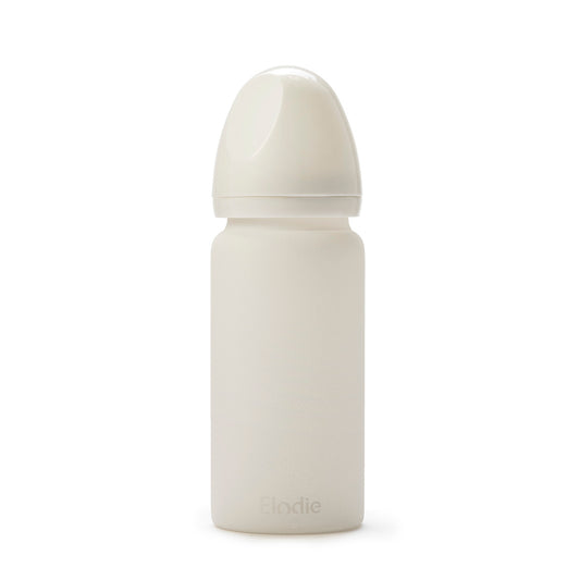Glass Feeding Bottle - Vanilla White