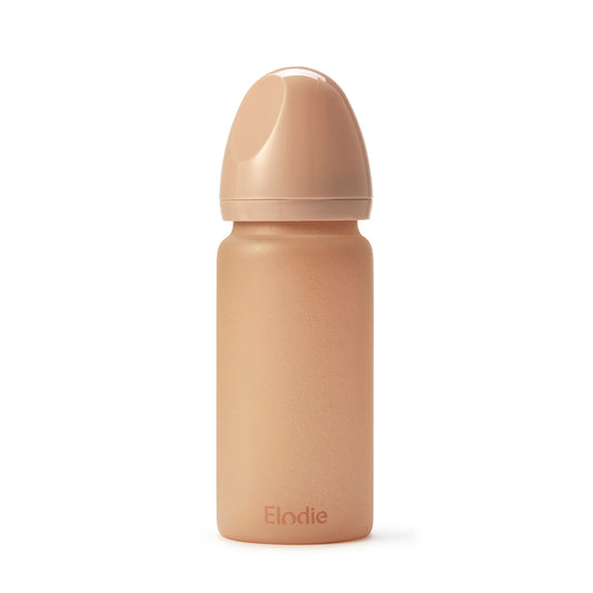 Glass Feeding Bottle - Blushing Pink