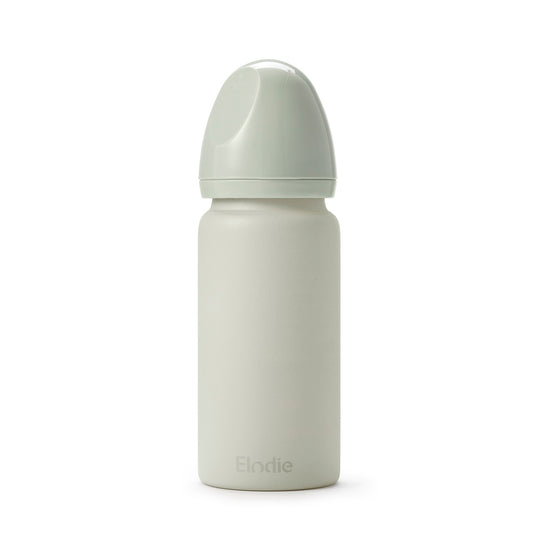 Glass Feeding Bottle - Mineral Green
