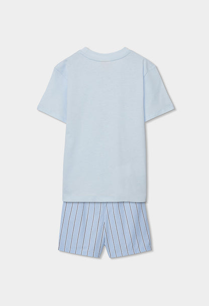 Pijama Azul Rayada