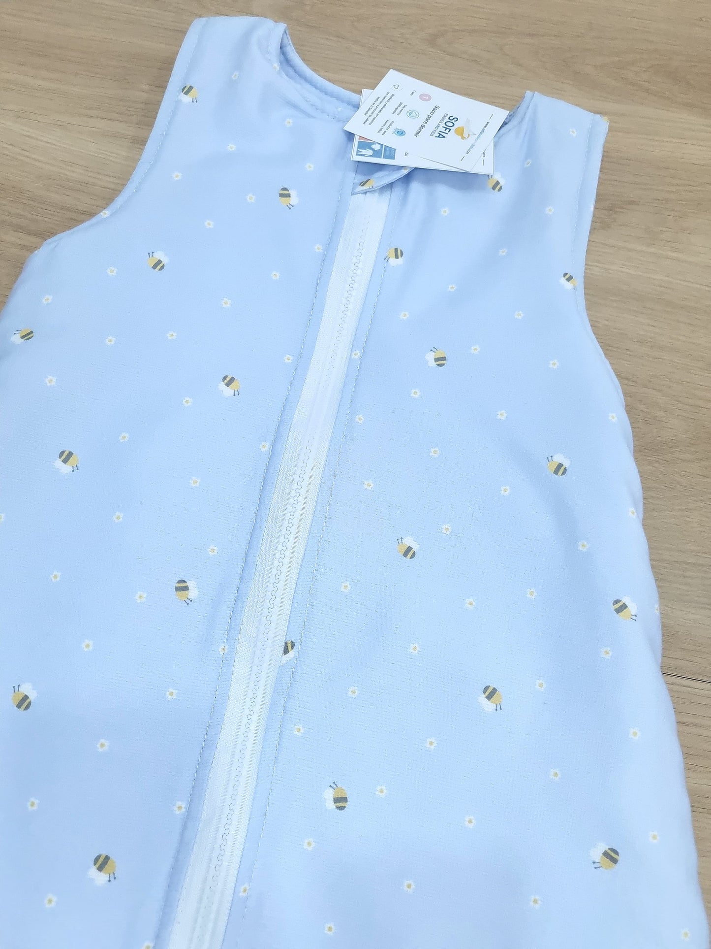 Saco Fresco para bebé. Abejitas Lavanda 0-6 Meses