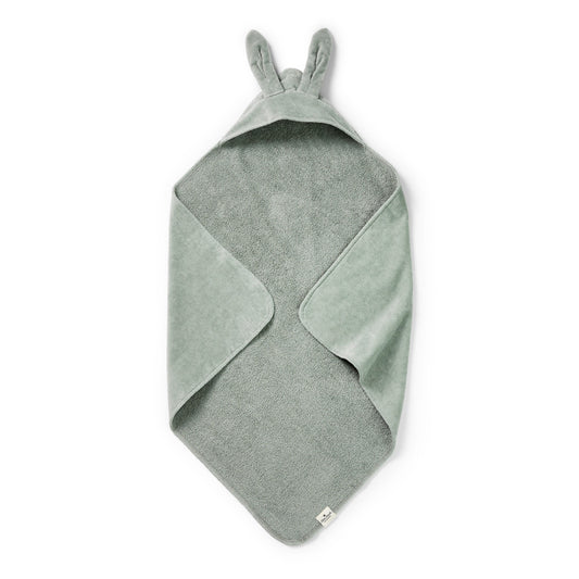 Hooded Towel - Mineral Green Bunny