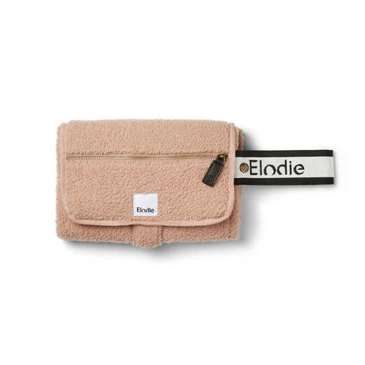 Portable Changing Pad - Pink Bouclé