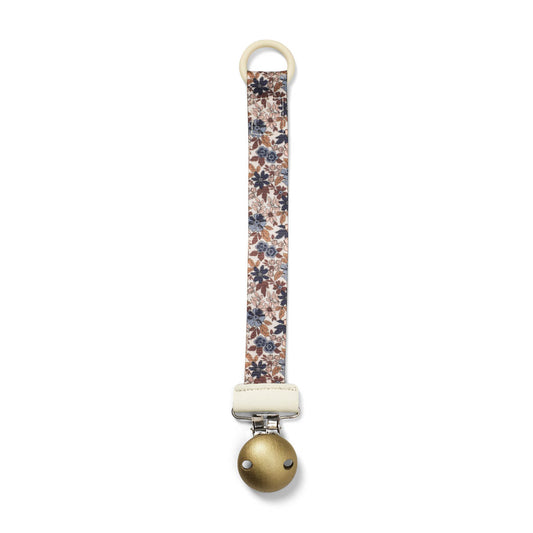 Pacifier Clip Wood - Blue Garden