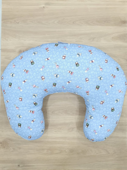 Almohada de lactancia. Vintage Azul