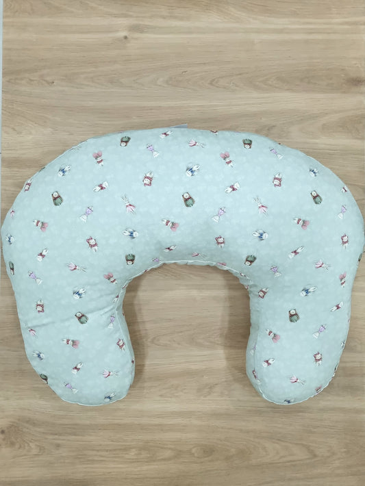 Almohada de lactancia. Vintage verde
