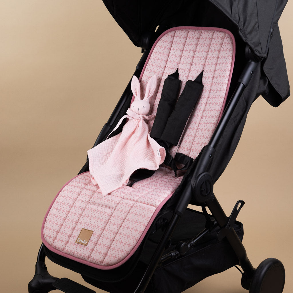 Cosy Cushion Stroller Liner Embroidery Anglaise Pink