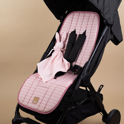 Cosy Cushion Stroller Liner Embroidery Anglaise Pink