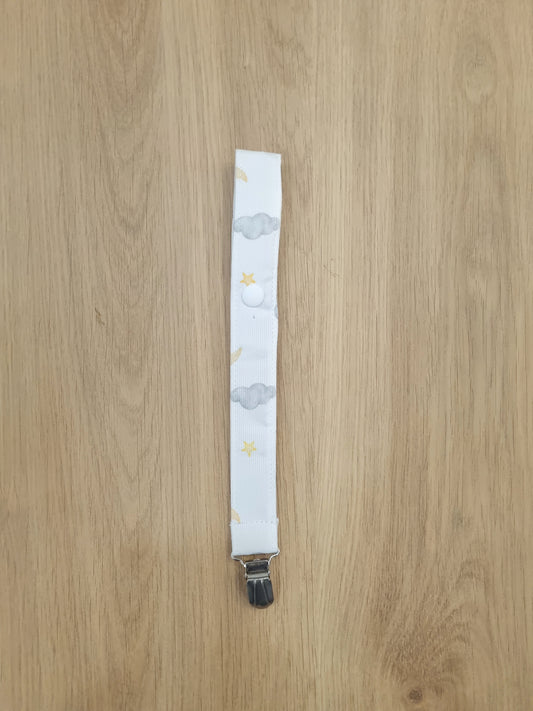 Clip de chupete Cielo Gris Tiza