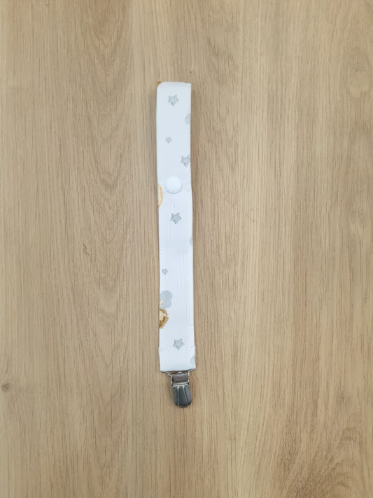 Clip de chupete Animalitos Grises