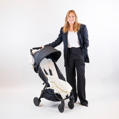 Cosy Cushion Stroller Liner White Bouclé