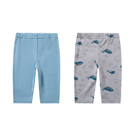 Set de 2 pantalones. Marine Time Azul y Gris