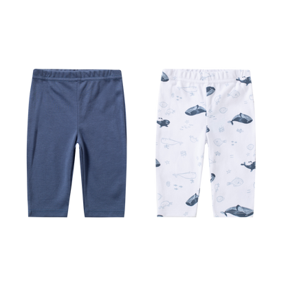 Set de 2 pantalones. Marine Time Blanco y Azul