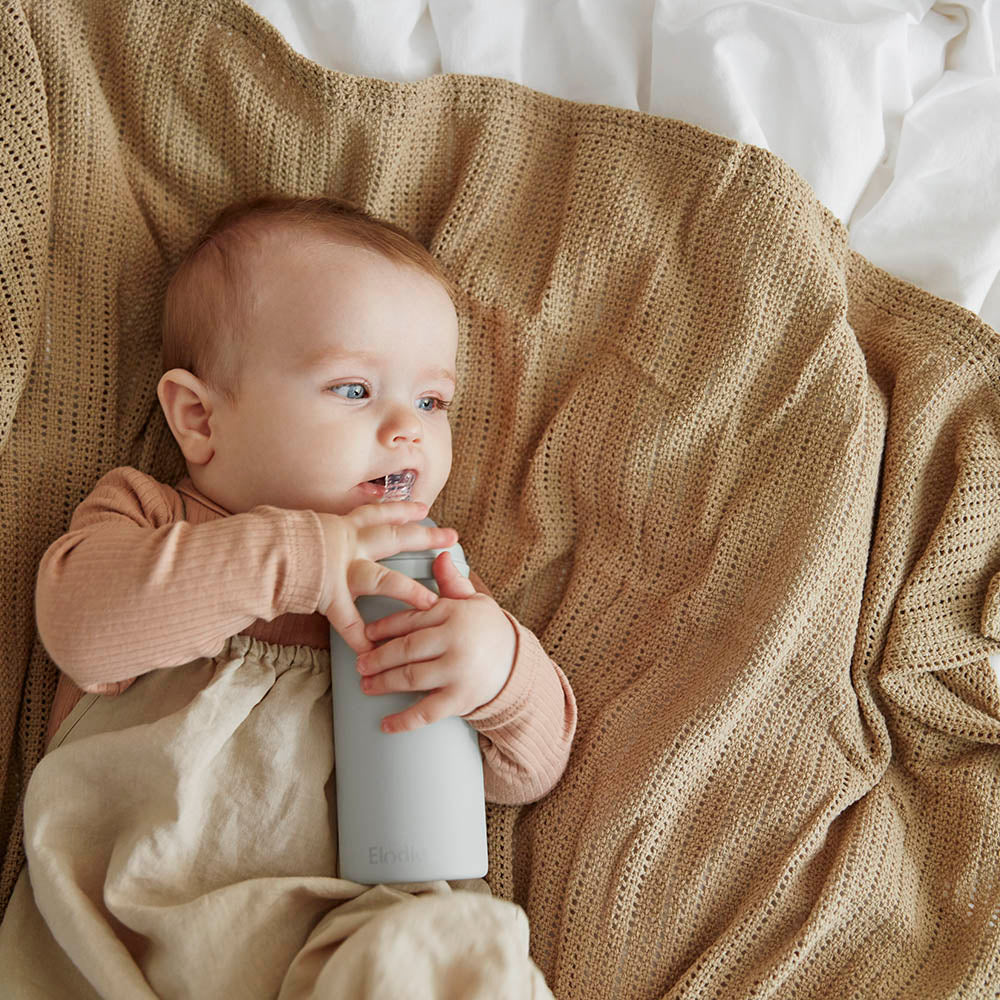 Glass Feeding Bottle - Mineral Green